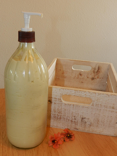 diy pumpable lotion
